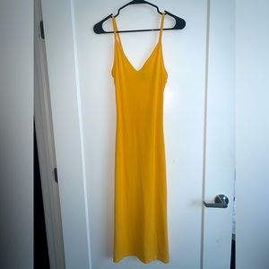 Yellow bodycon dress